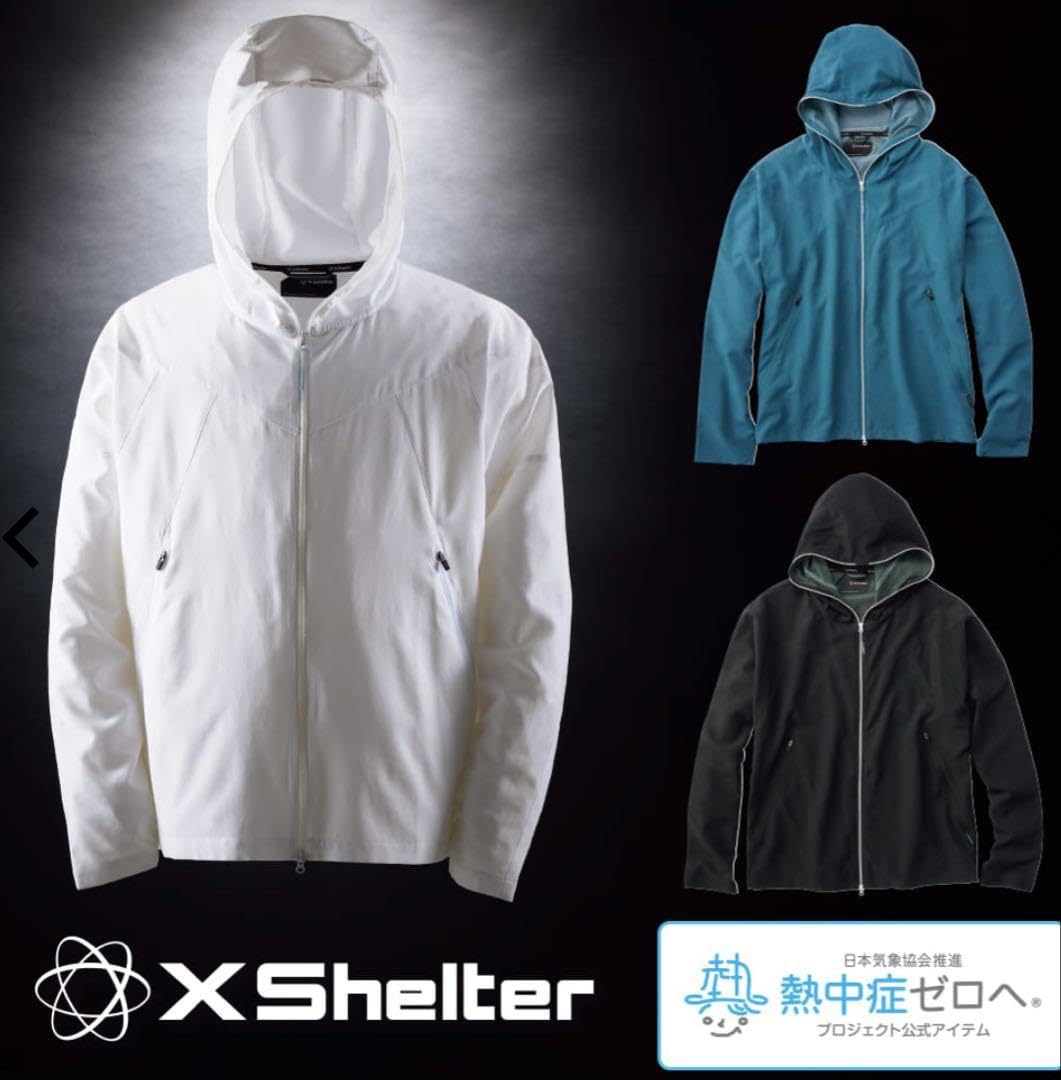 Amazon.co.jp: エックスシェルター 暑熱フーディー Sサイズ ブラック